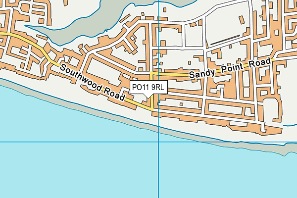 PO11 9RL map - OS VectorMap District (Ordnance Survey)