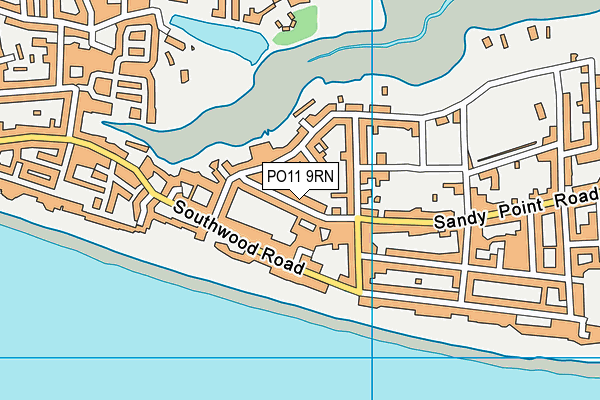 PO11 9RN map - OS VectorMap District (Ordnance Survey)