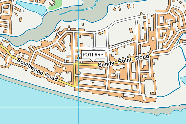 PO11 9RP map - OS VectorMap District (Ordnance Survey)