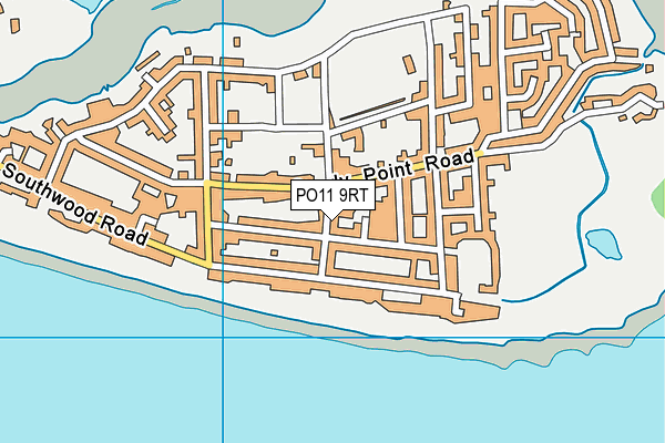 PO11 9RT map - OS VectorMap District (Ordnance Survey)