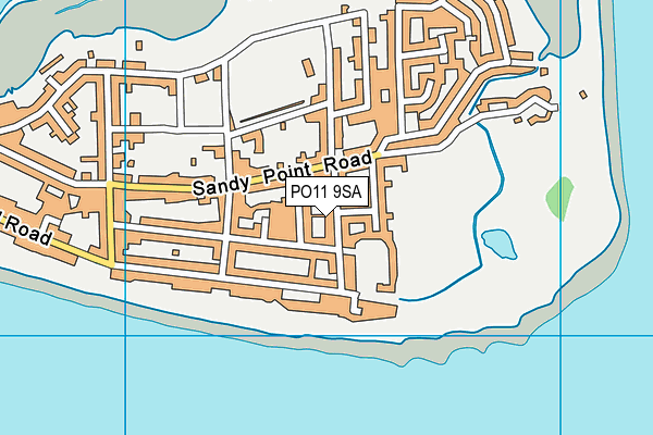 PO11 9SA map - OS VectorMap District (Ordnance Survey)