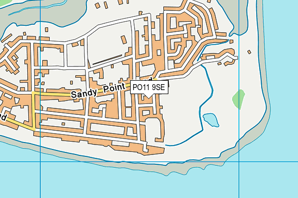PO11 9SE map - OS VectorMap District (Ordnance Survey)