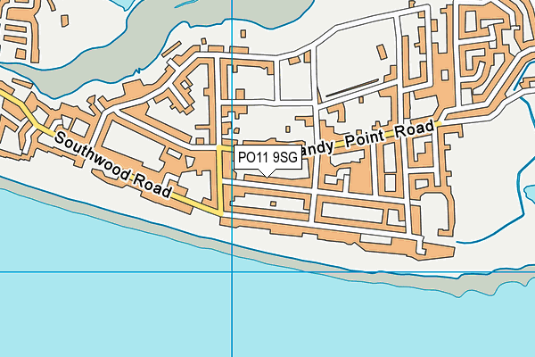 Eastoke Community Association map (PO11 9SG) - OS VectorMap District (Ordnance Survey)