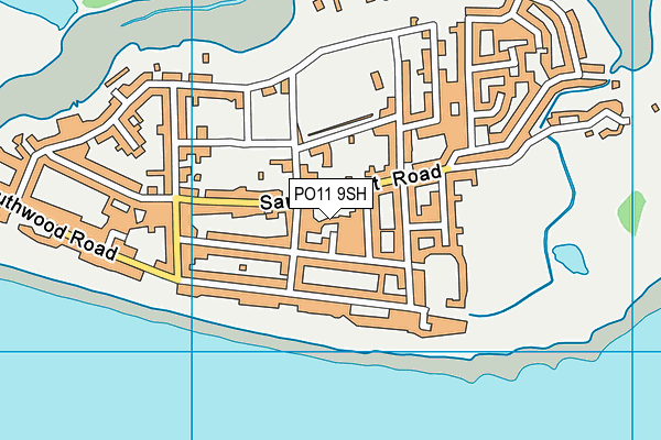 PO11 9SH map - OS VectorMap District (Ordnance Survey)