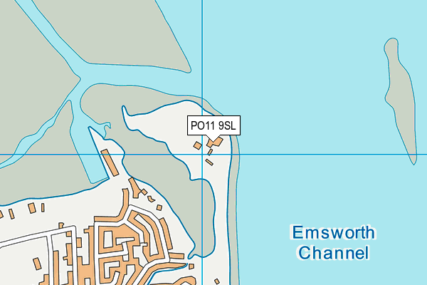 PO11 9SL map - OS VectorMap District (Ordnance Survey)