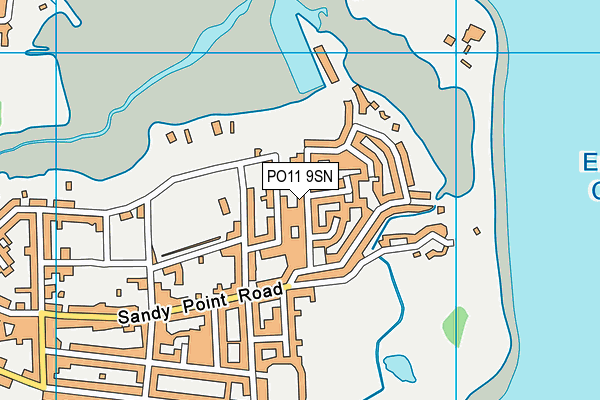 PO11 9SN map - OS VectorMap District (Ordnance Survey)