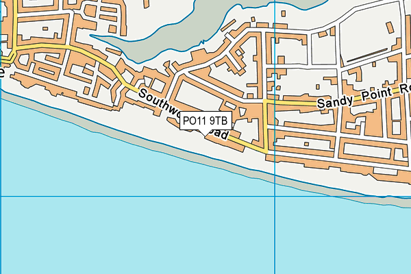 PO11 9TB map - OS VectorMap District (Ordnance Survey)