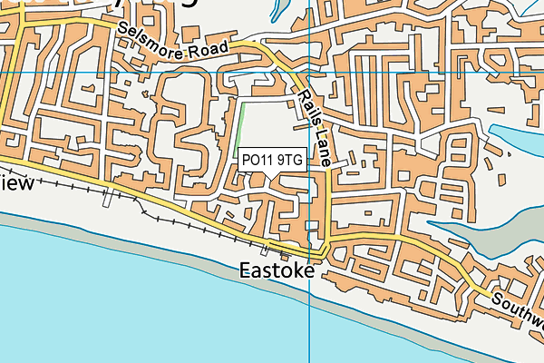 PO11 9TG map - OS VectorMap District (Ordnance Survey)