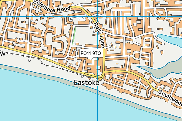 PO11 9TQ map - OS VectorMap District (Ordnance Survey)