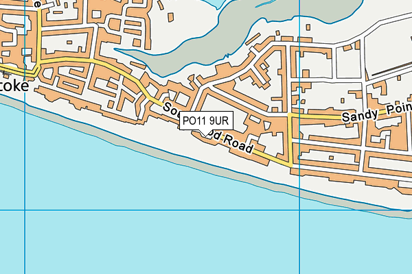 PO11 9UR map - OS VectorMap District (Ordnance Survey)