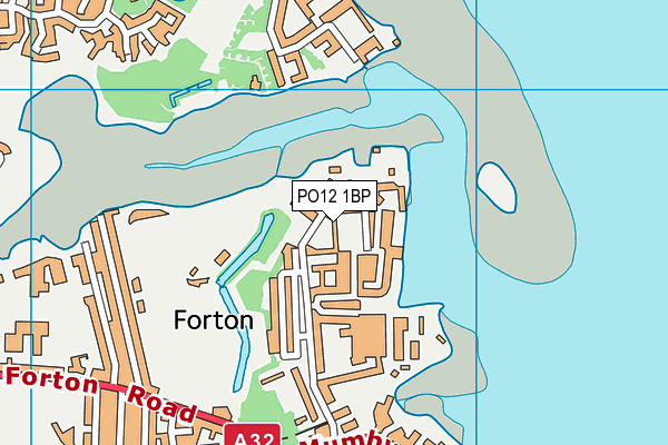 PO12 1BP map - OS VectorMap District (Ordnance Survey)