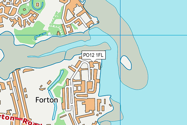 PO12 1FL map - OS VectorMap District (Ordnance Survey)