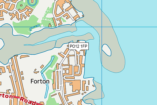 PO12 1FP map - OS VectorMap District (Ordnance Survey)