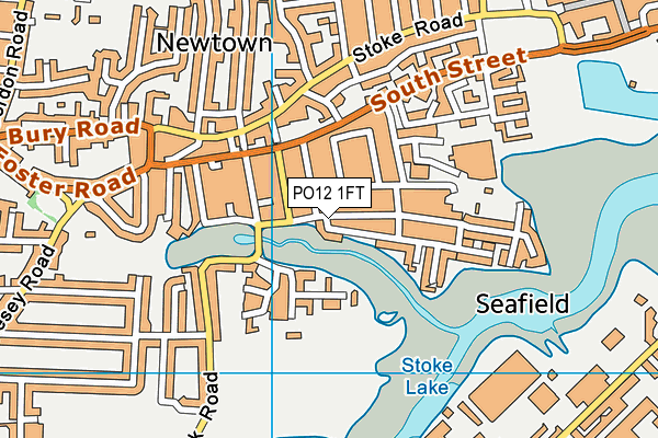 PO12 1FT map - OS VectorMap District (Ordnance Survey)