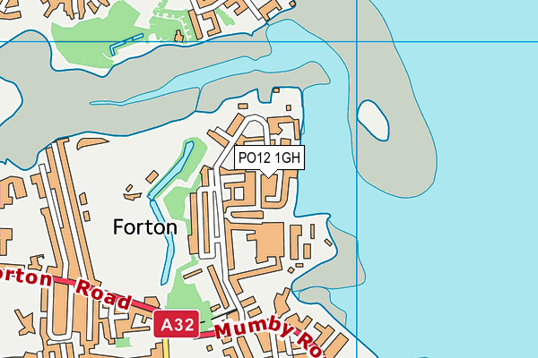 PO12 1GH map - OS VectorMap District (Ordnance Survey)