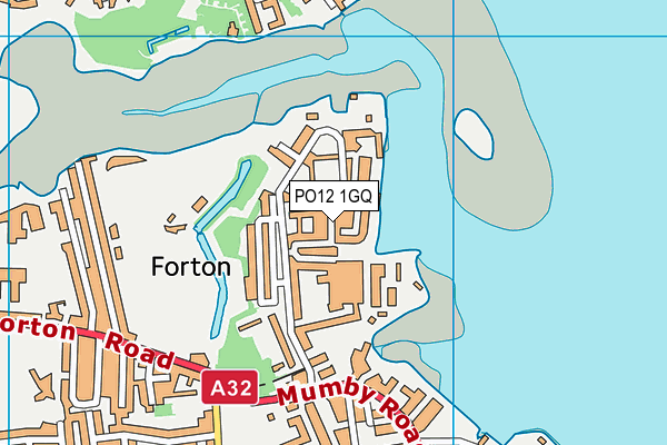 PO12 1GQ map - OS VectorMap District (Ordnance Survey)