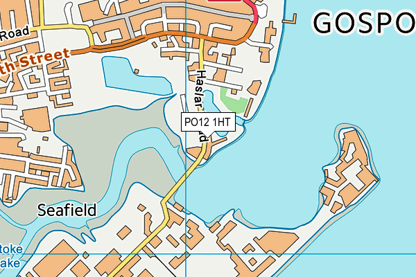 PO12 1HT map - OS VectorMap District (Ordnance Survey)