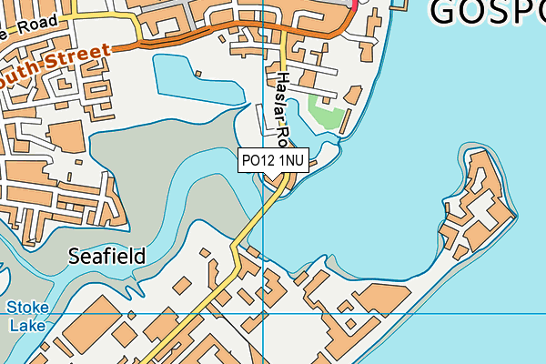 PO12 1NU map - OS VectorMap District (Ordnance Survey)
