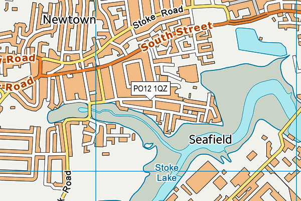 PO12 1QZ map - OS VectorMap District (Ordnance Survey)