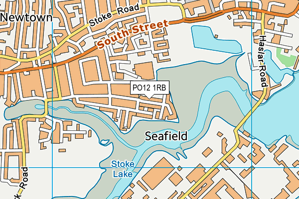 PO12 1RB map - OS VectorMap District (Ordnance Survey)