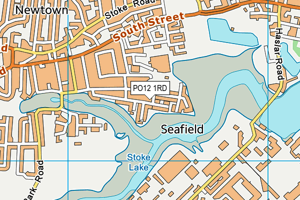 PO12 1RD map - OS VectorMap District (Ordnance Survey)