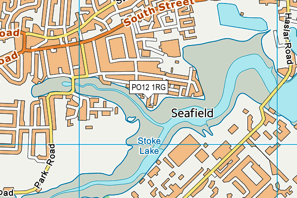 PO12 1RG map - OS VectorMap District (Ordnance Survey)