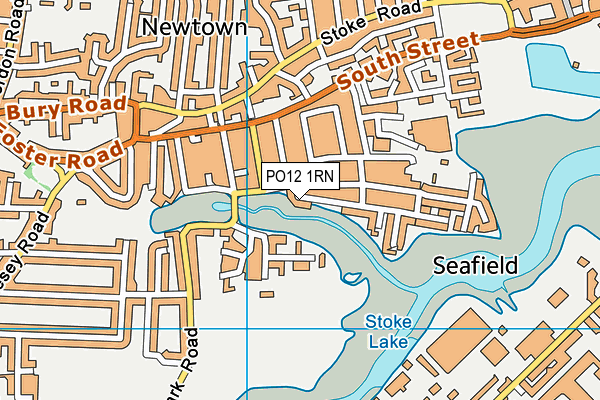 PO12 1RN map - OS VectorMap District (Ordnance Survey)