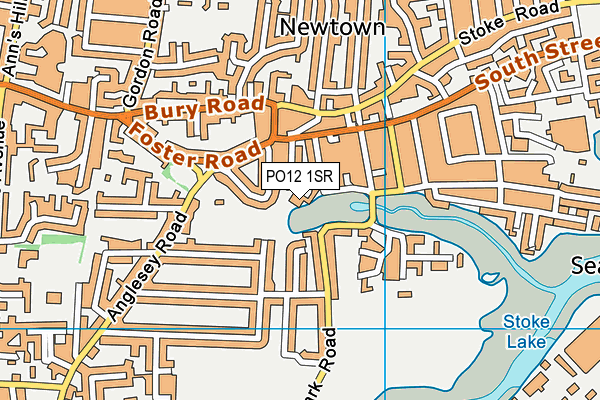 PO12 1SR map - OS VectorMap District (Ordnance Survey)