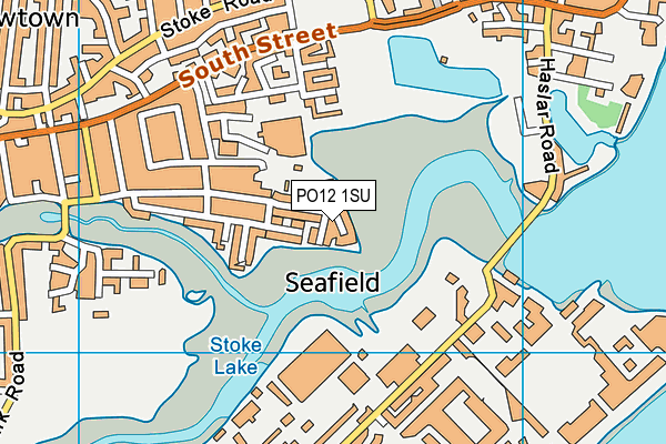 PO12 1SU map - OS VectorMap District (Ordnance Survey)