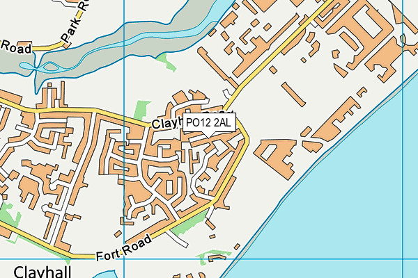 PO12 2AL map - OS VectorMap District (Ordnance Survey)