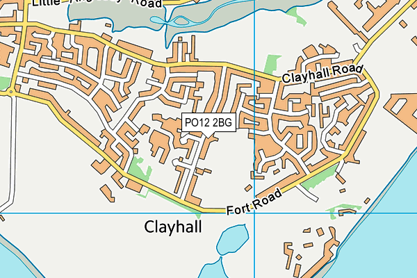 PO12 2BG map - OS VectorMap District (Ordnance Survey)