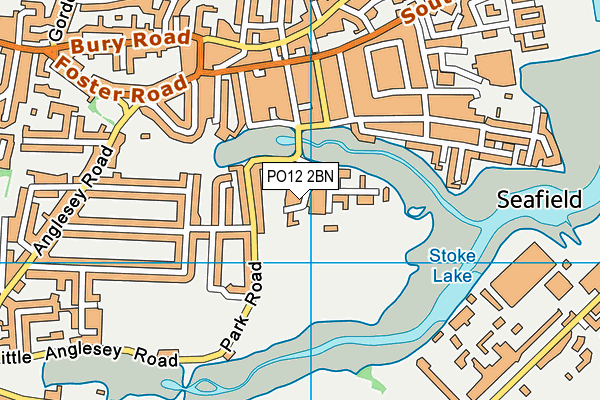 PO12 2BN map - OS VectorMap District (Ordnance Survey)