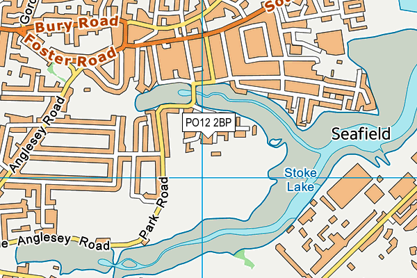 PO12 2BP map - OS VectorMap District (Ordnance Survey)