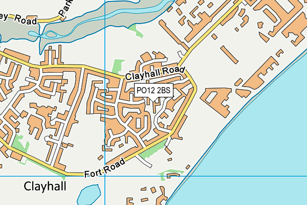 PO12 2BS map - OS VectorMap District (Ordnance Survey)