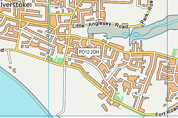 PO12 2DH map - OS VectorMap District (Ordnance Survey)