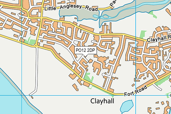 PO12 2DP map - OS VectorMap District (Ordnance Survey)