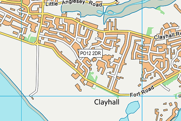 PO12 2DR map - OS VectorMap District (Ordnance Survey)