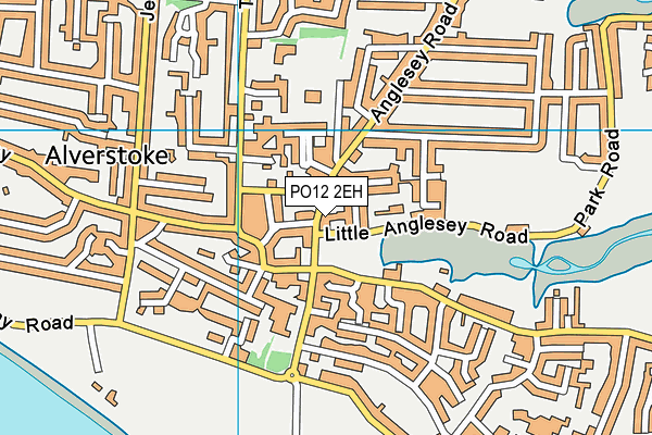 PO12 2EH map - OS VectorMap District (Ordnance Survey)