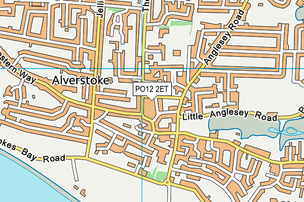 PO12 2ET map - OS VectorMap District (Ordnance Survey)