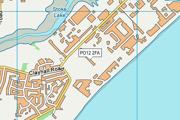 PO12 2FA map - OS VectorMap District (Ordnance Survey)