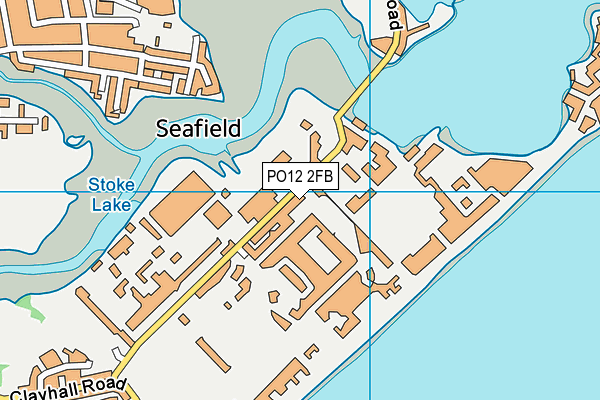 PO12 2FB map - OS VectorMap District (Ordnance Survey)