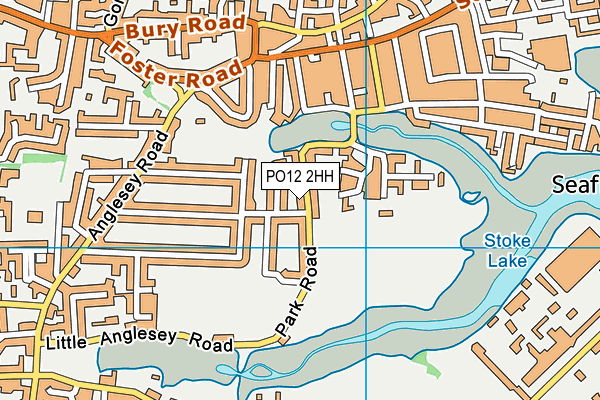 PO12 2HH map - OS VectorMap District (Ordnance Survey)