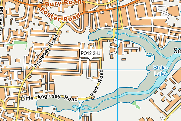 PO12 2HJ map - OS VectorMap District (Ordnance Survey)