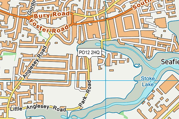 PO12 2HQ map - OS VectorMap District (Ordnance Survey)