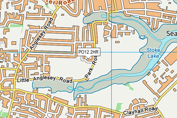 PO12 2HR map - OS VectorMap District (Ordnance Survey)