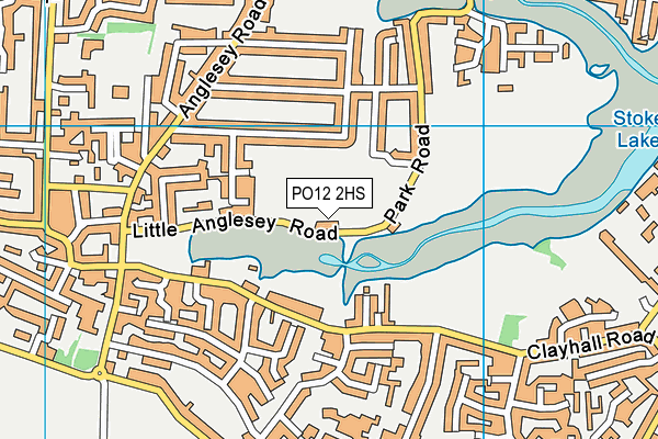 PO12 2HS map - OS VectorMap District (Ordnance Survey)