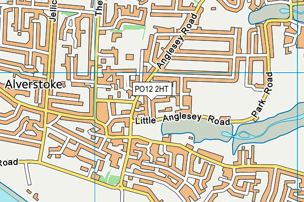 PO12 2HT map - OS VectorMap District (Ordnance Survey)