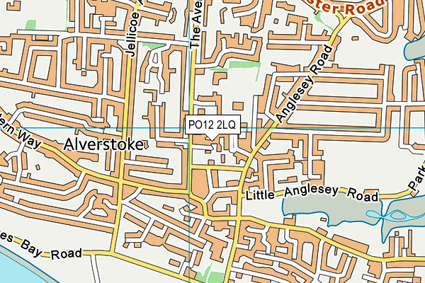PO12 2LQ map - OS VectorMap District (Ordnance Survey)