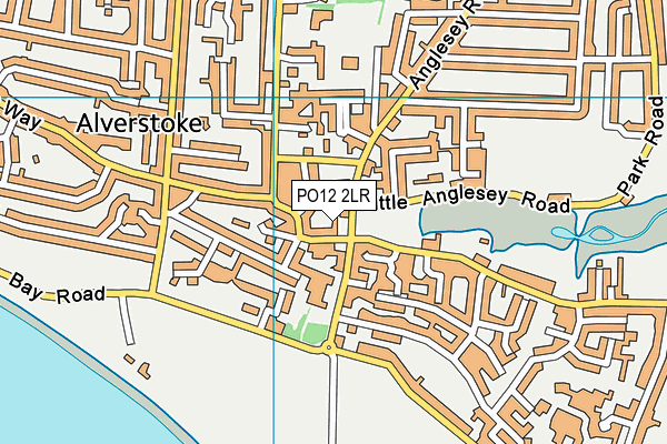 PO12 2LR map - OS VectorMap District (Ordnance Survey)