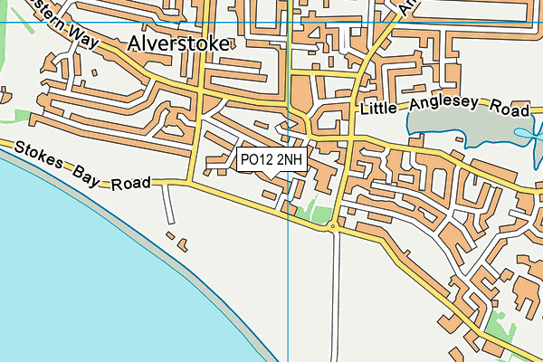 PO12 2NH map - OS VectorMap District (Ordnance Survey)